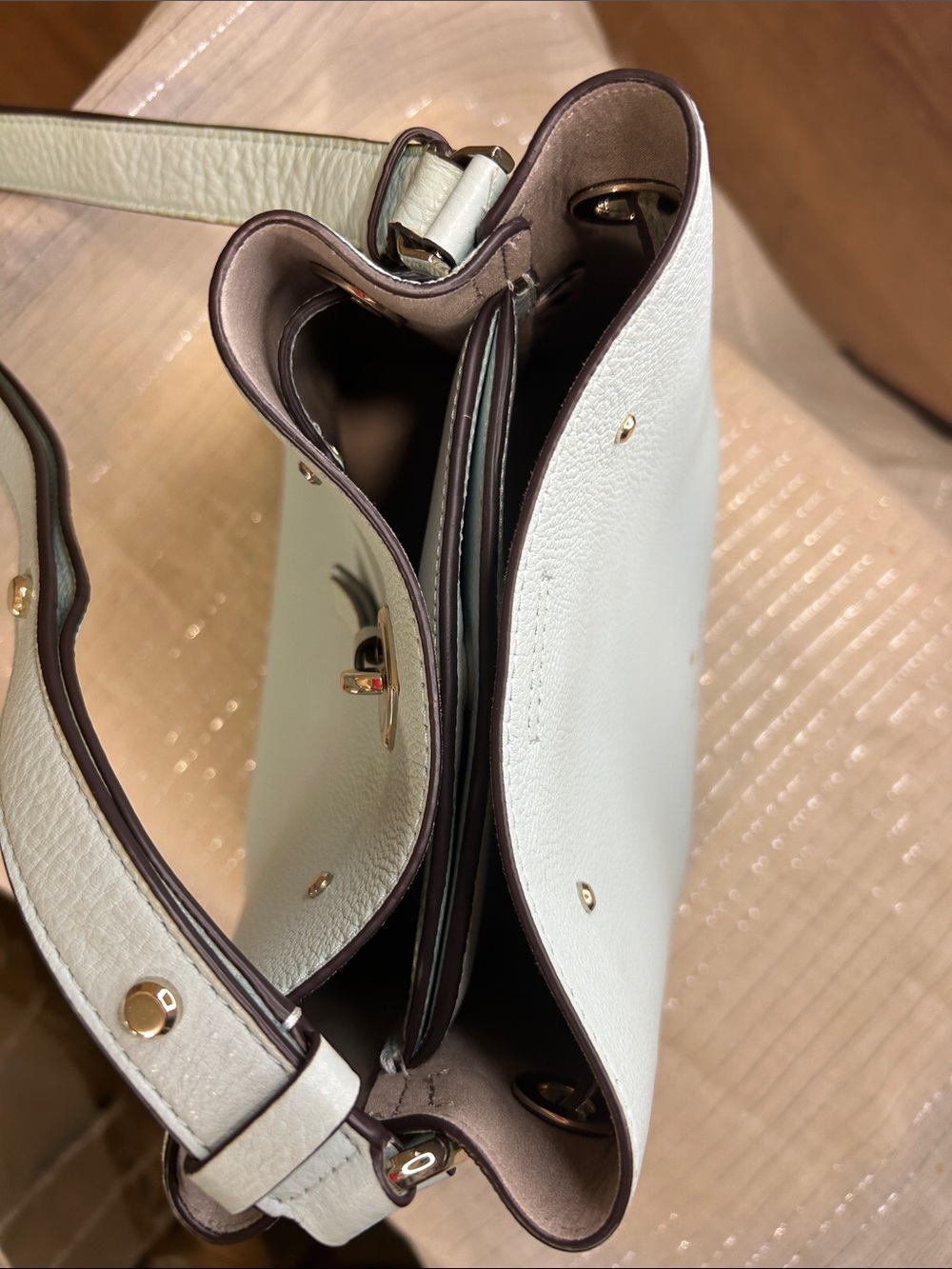 Kate Spade Marti Bucket Bag - Frosted Blue Glow - Picture 10 of 14